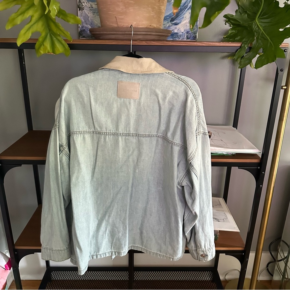 We The Free Denim Jacket with Cream Collar | Lemon 🍋 Denim Jacket - Picture 2 of 4